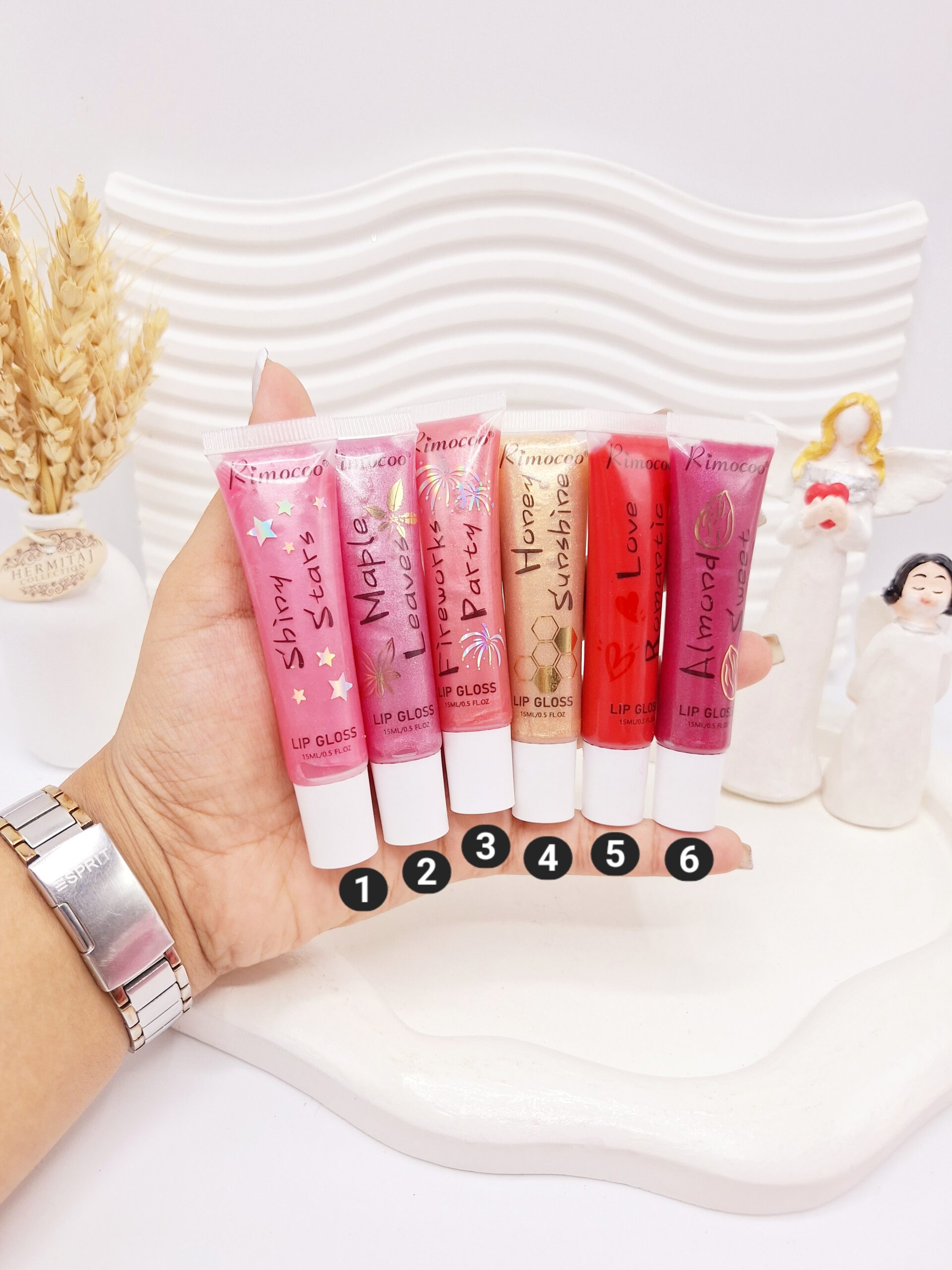 لیپ گلاس شاین دار لب برند ریموکو کد R1012