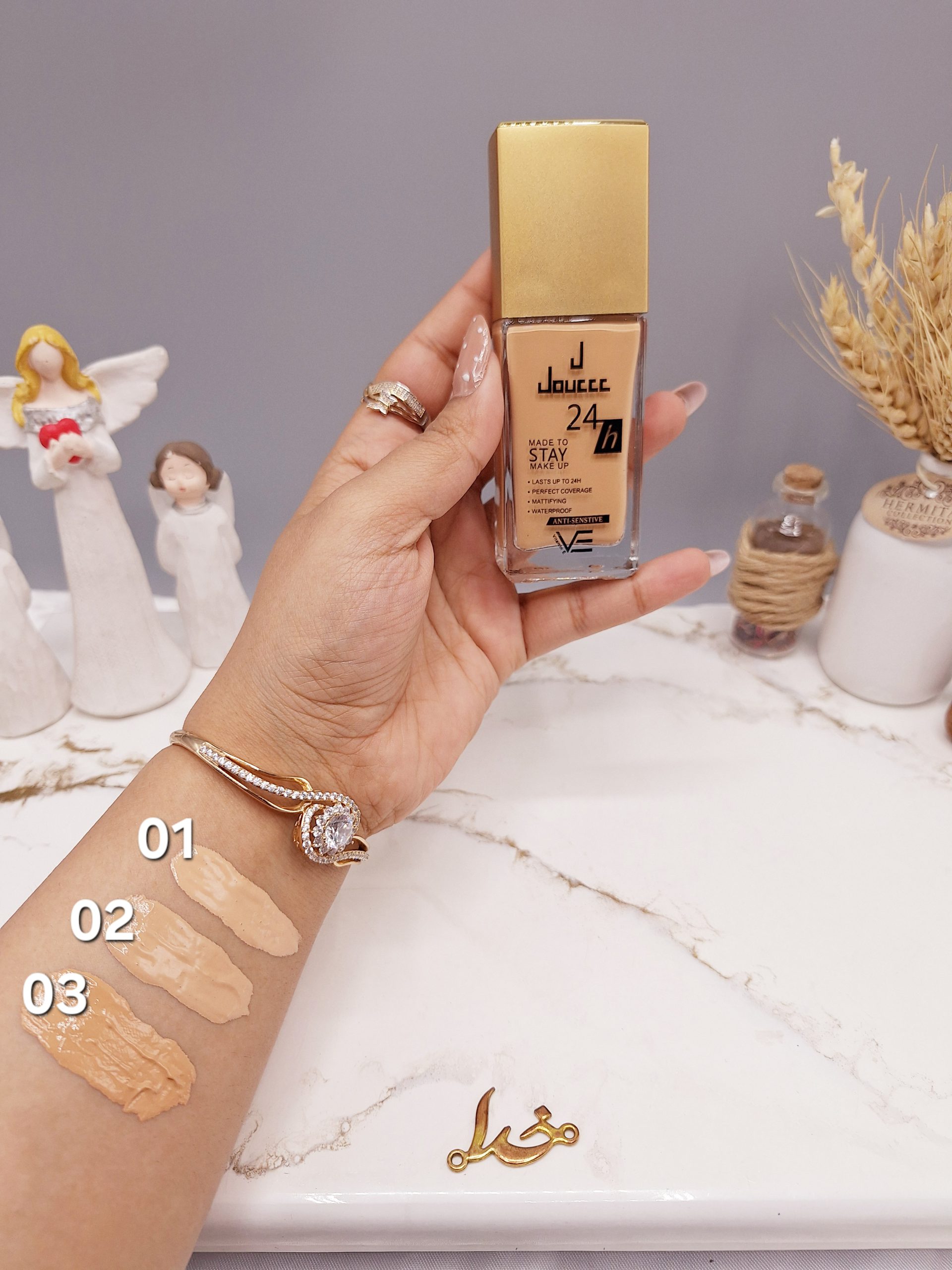 کرم پودر 24 ساعته و ضد آب برند جوسه Jouccc کد 1081