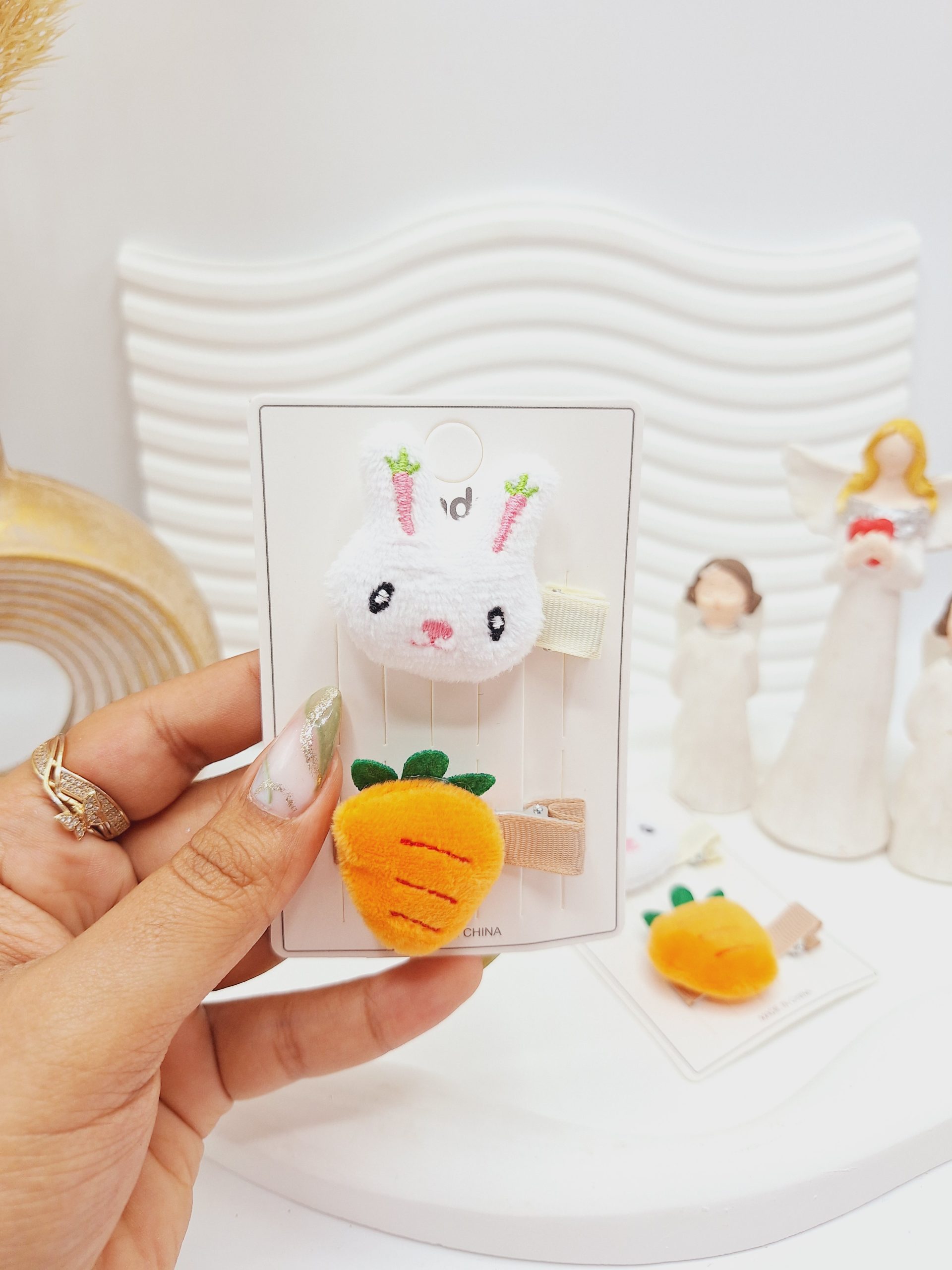 گیره سر طرح خرگوش و هویج 2 تایی