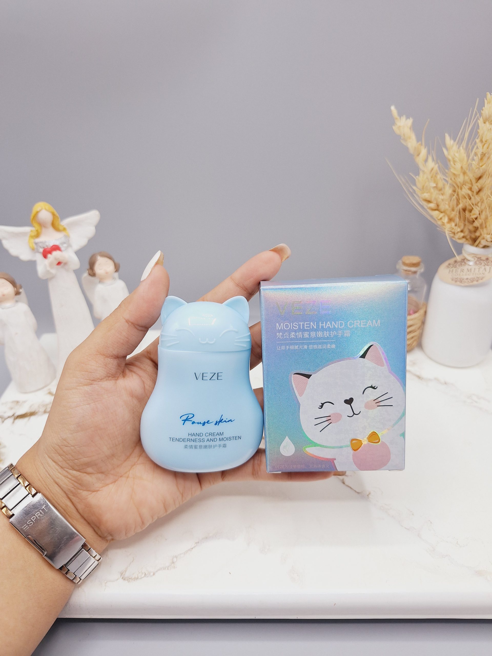 کرم و آبرسان دست طرح گربه برند VEZE کد FZ78358