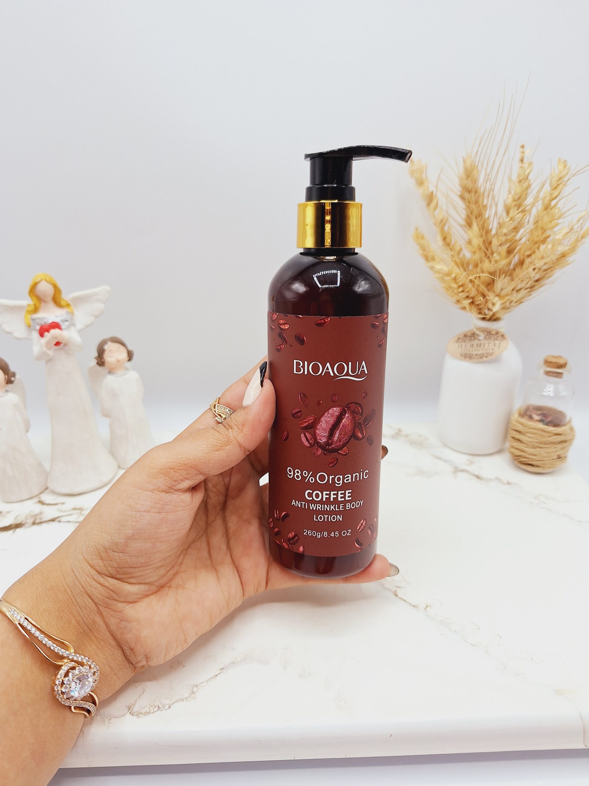 لوسیون بدن کافئین قهوه برند BIOAOUA کد 52810