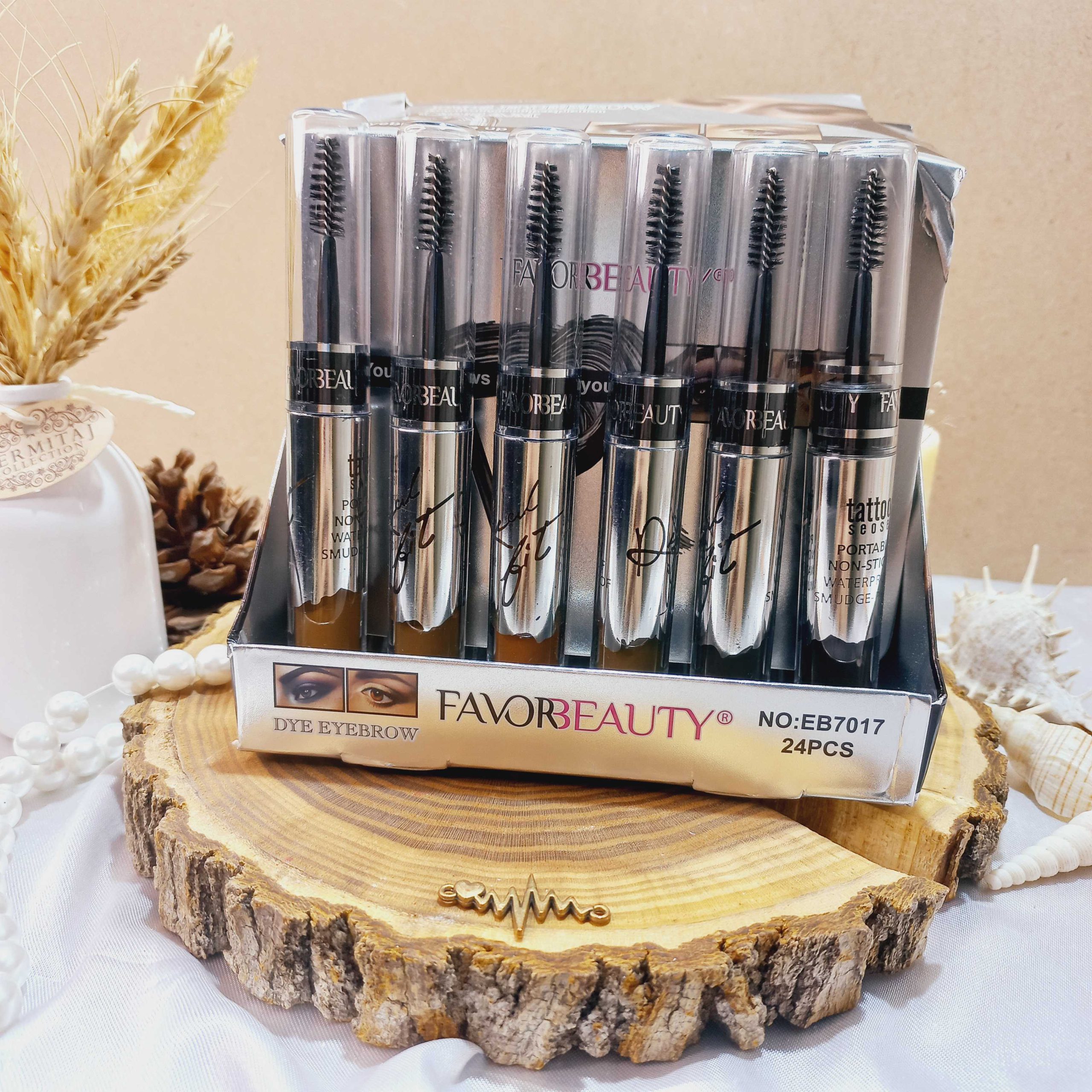 ریمل ابرو پوکه نقره ای کد EB7017 فاور بیوتی Favre Beauty