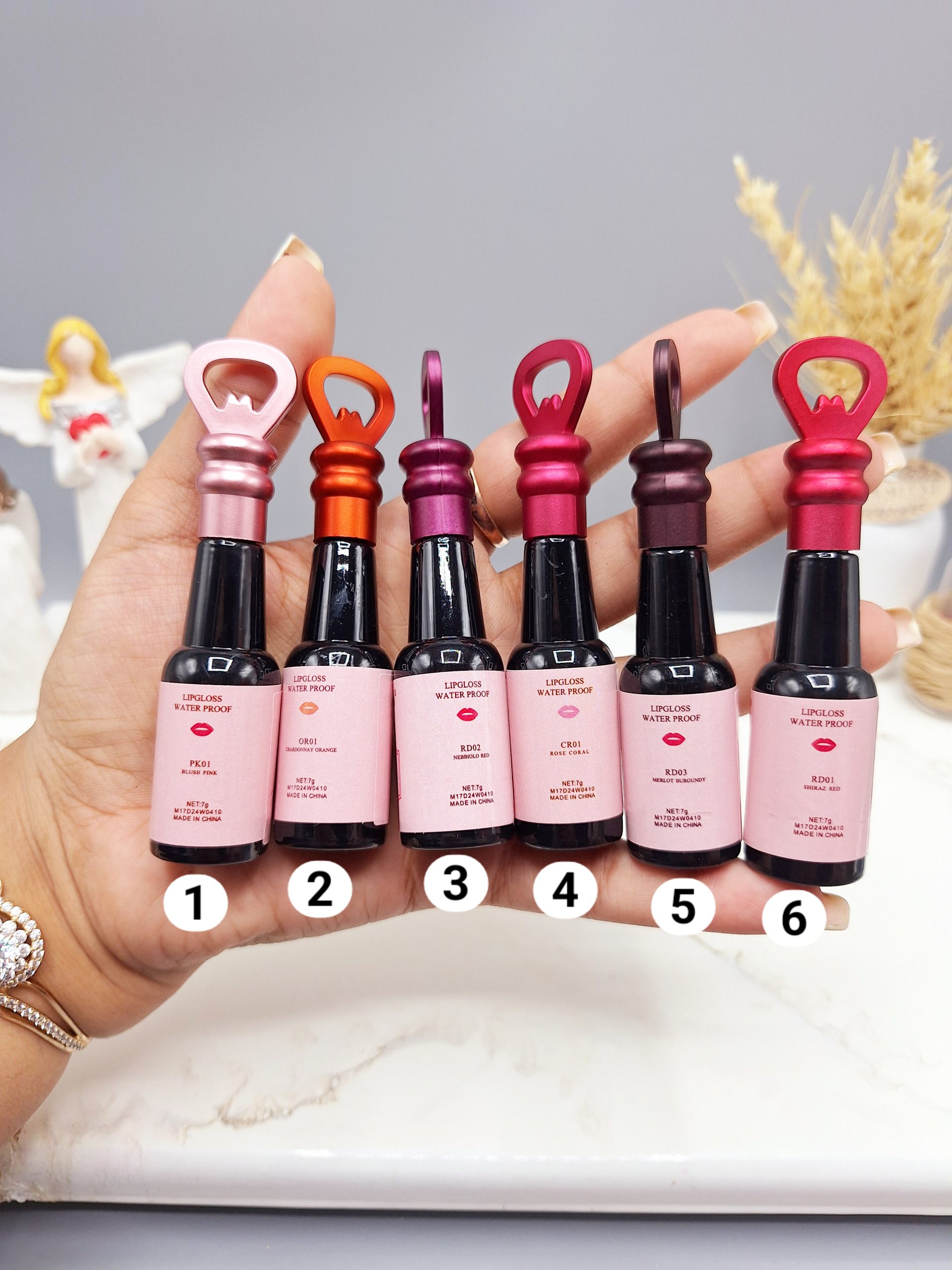 تینت شامپاینی مدل جدید دسته دار برند MAN ZI MIAO کد NO:LC022