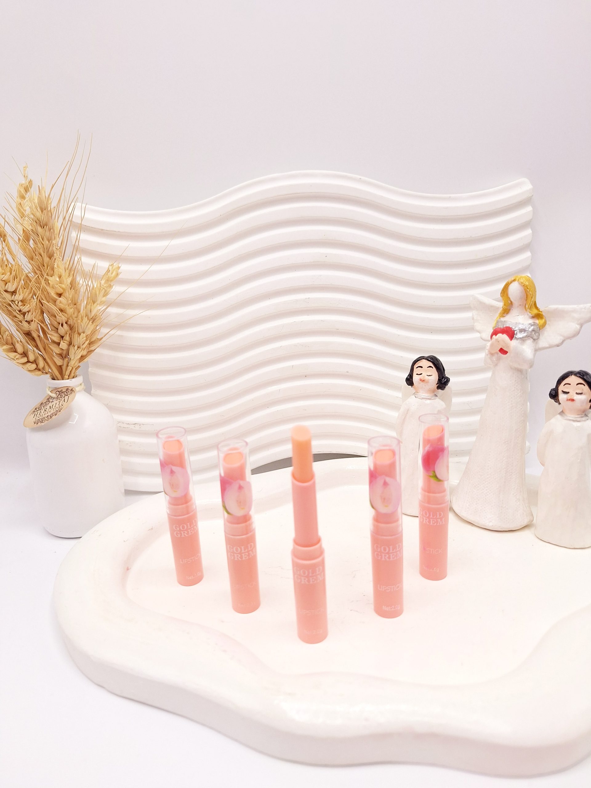 بالم لب هلو قلمی برند GoLDGREM کد 3385