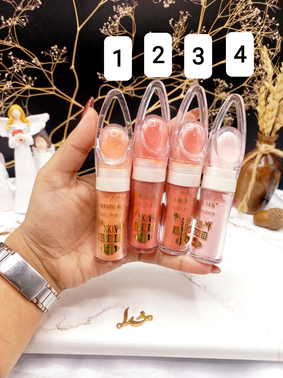 رژ گونه پودری برند رومانیک رین ROMANTIC RAIN کد R713