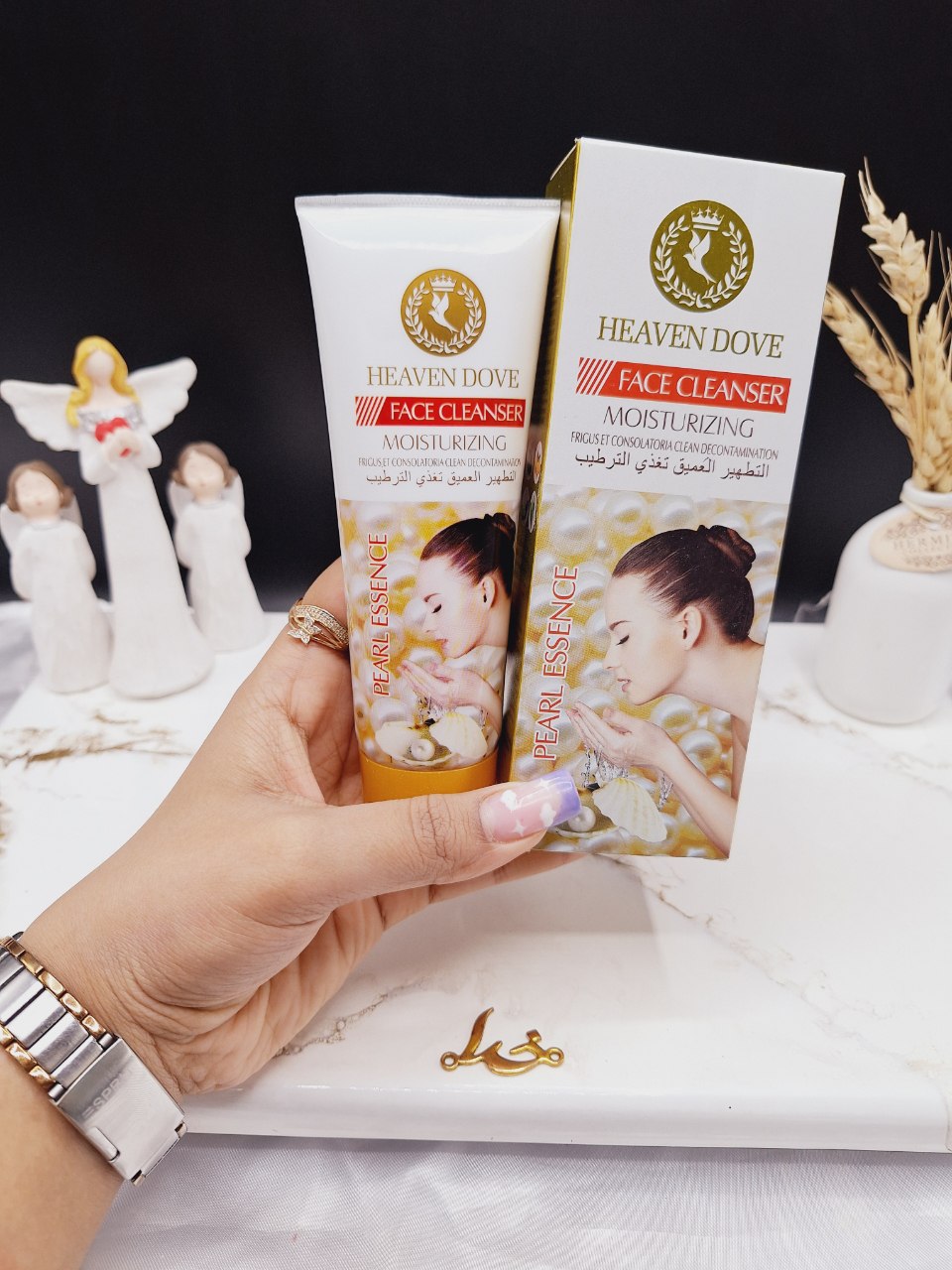 پاک کننده و سفید کننده عصاره مروارید برند HEAVEN DOVE کد HD_1026A