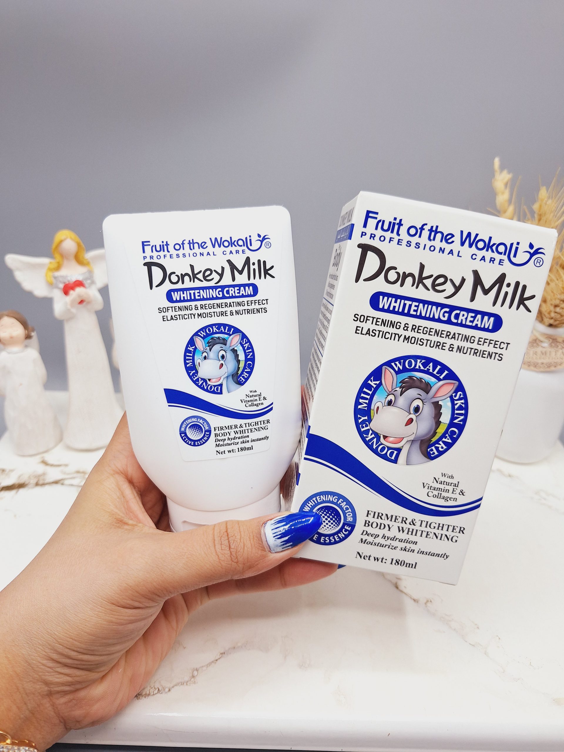 کرم سفید کنندہ و مرطوب کنندہ شیر الاغ صورت و بدن تا چندین درجه برند وکالی اصلی حجم 180 میل (آبی) کد HA3047