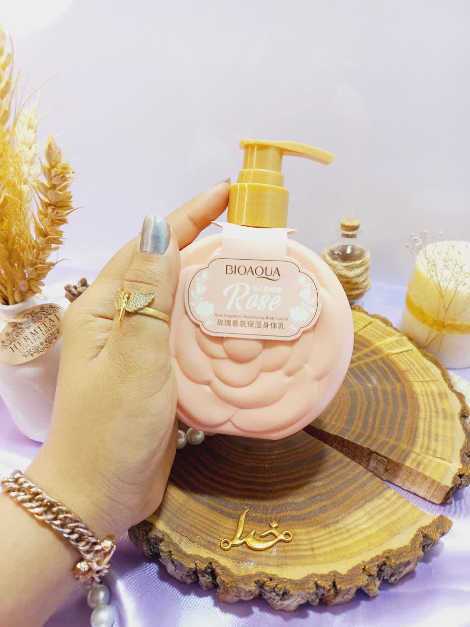 لوسیون بدن پمپی گل رز بیوآکوا BIOAQUA کد BQY81280