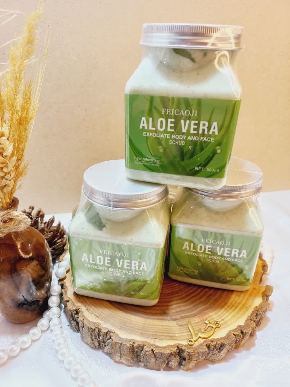 اسکراب شنی صورت و بدن رایحه آلوئه ورا فیکاوجی FEICAOJI کد 137278