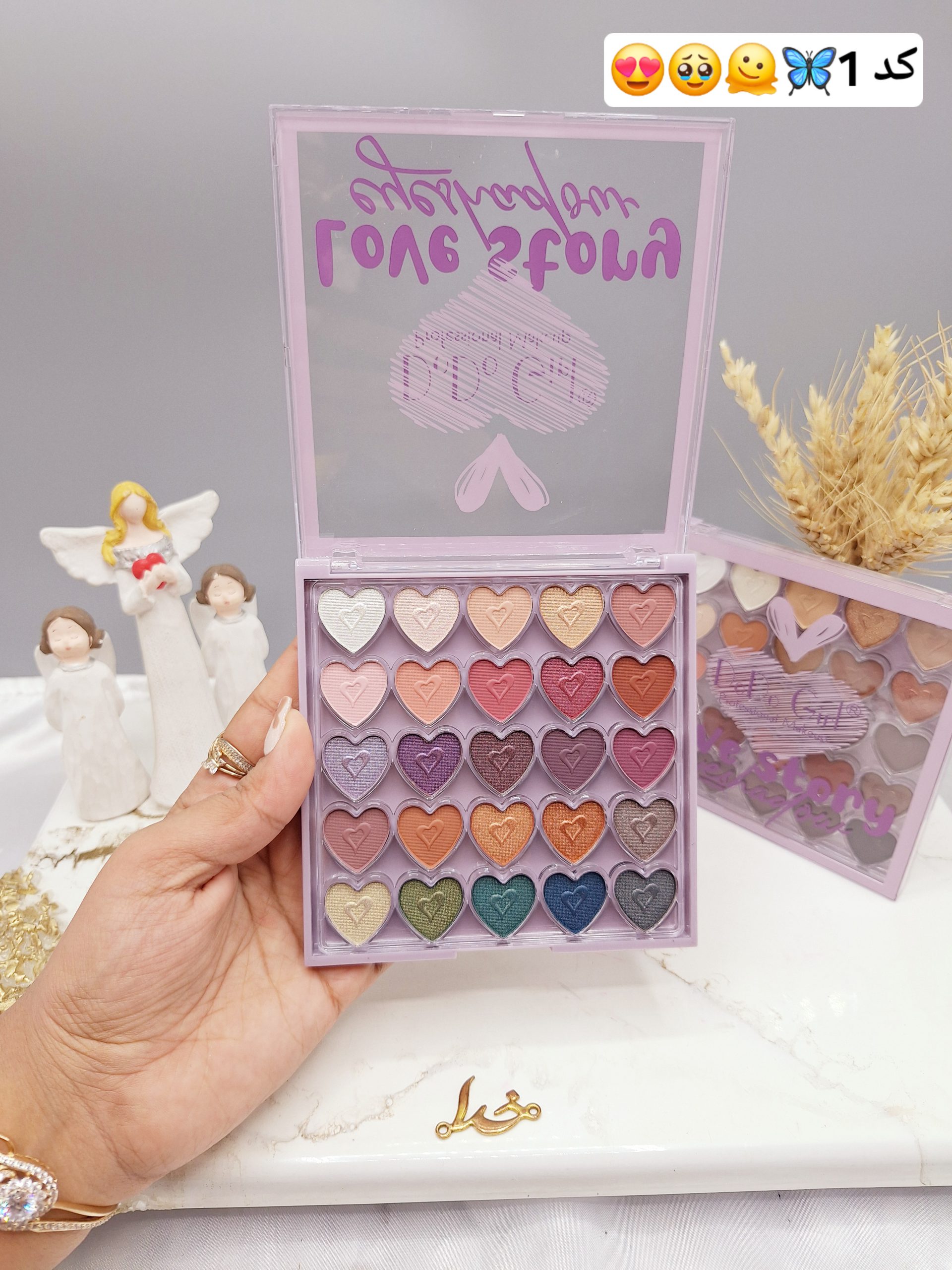 پالت سایه چشم بی نظیر 25رنگ عاشقانه برند DoDo Girl کدD3277