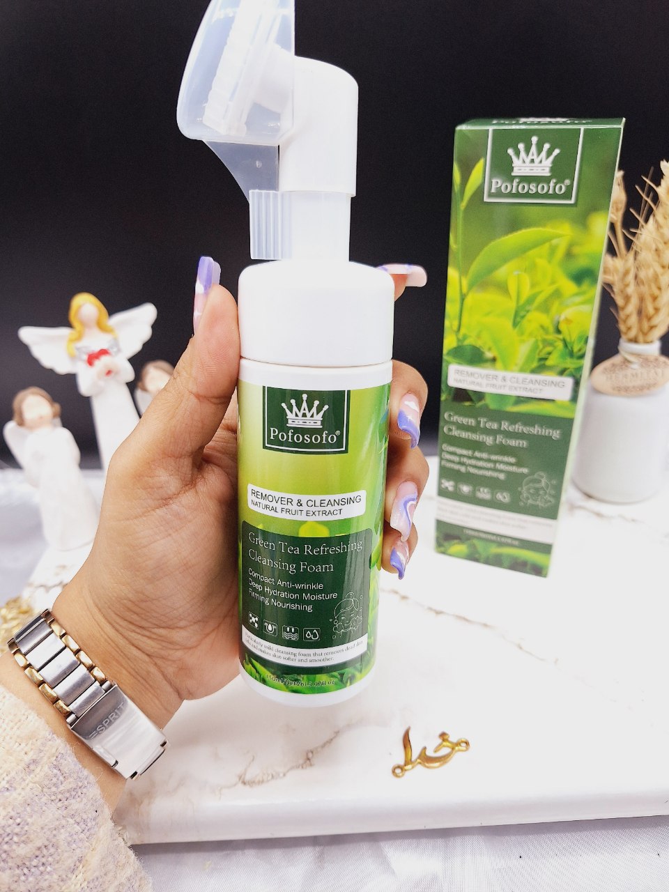 فوم براش دار ضد جوش چای سبز Pofosofo کد CM0010