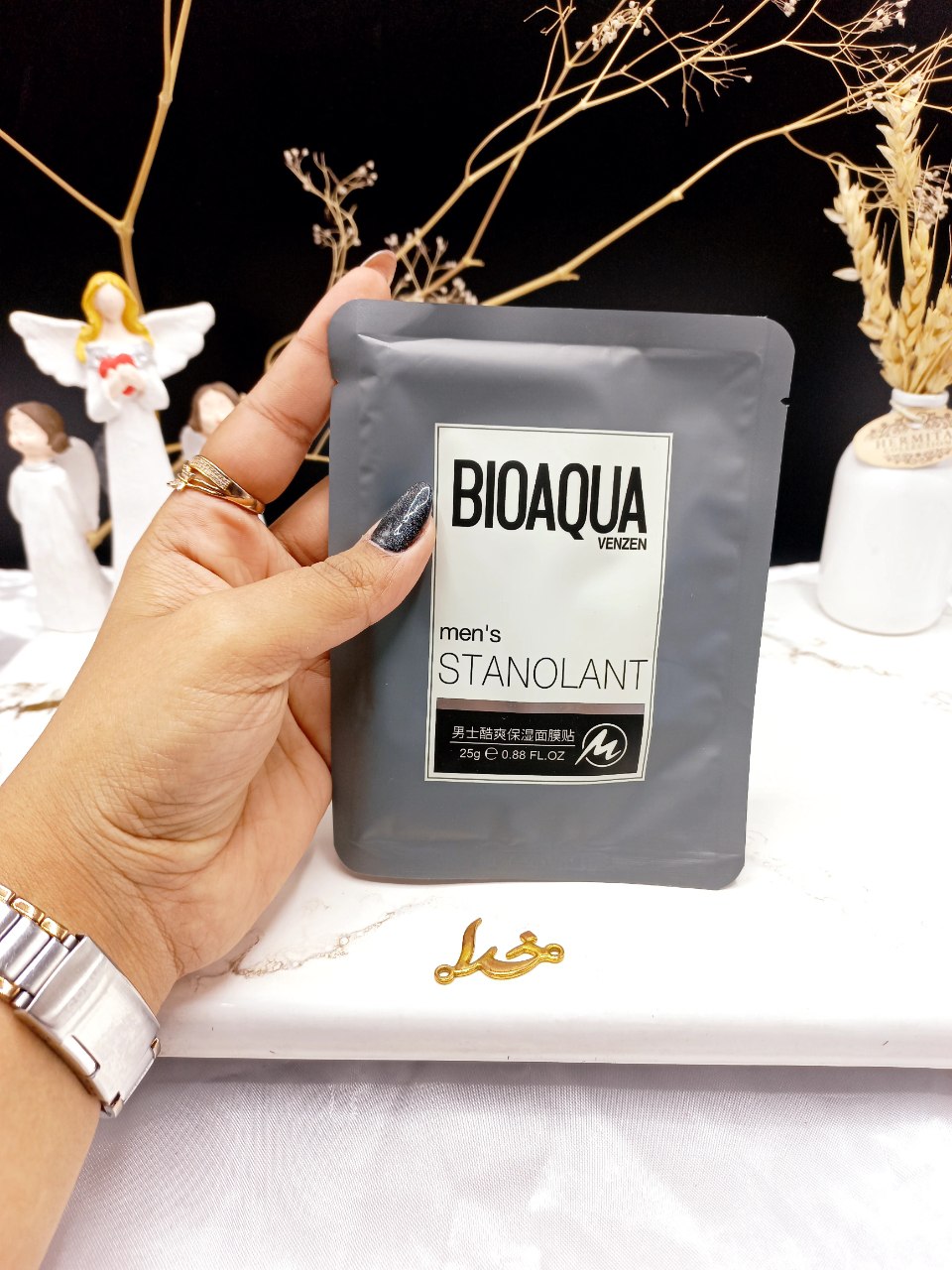 ماسک ورقه ای مرطوب و خنک کننده استانولانت آقایان برند بیوآکوا BIOAQUA کد 67116