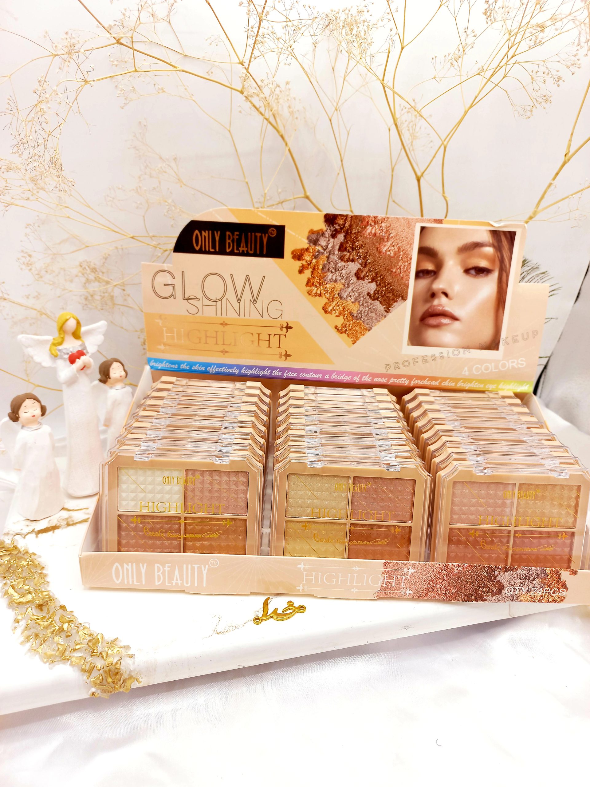 هایلایتر پر طرفدار چهار رنگ ONLY BEAUTY کد es1555