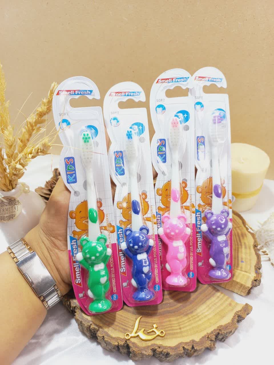 مسواک بچگانه طرح خرس Smell fresh کد 111