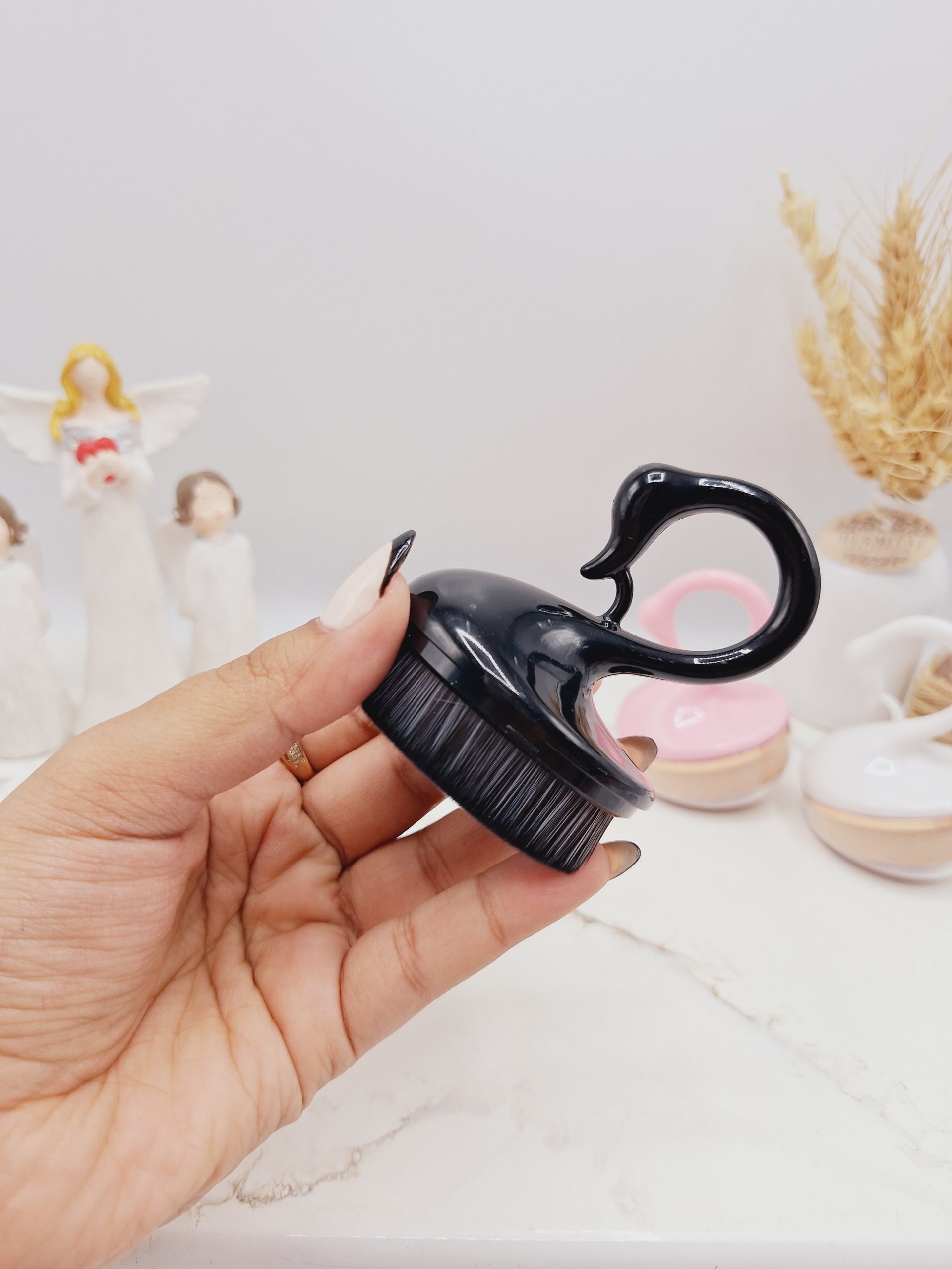 براش کرم پودر جادویی طرح قو