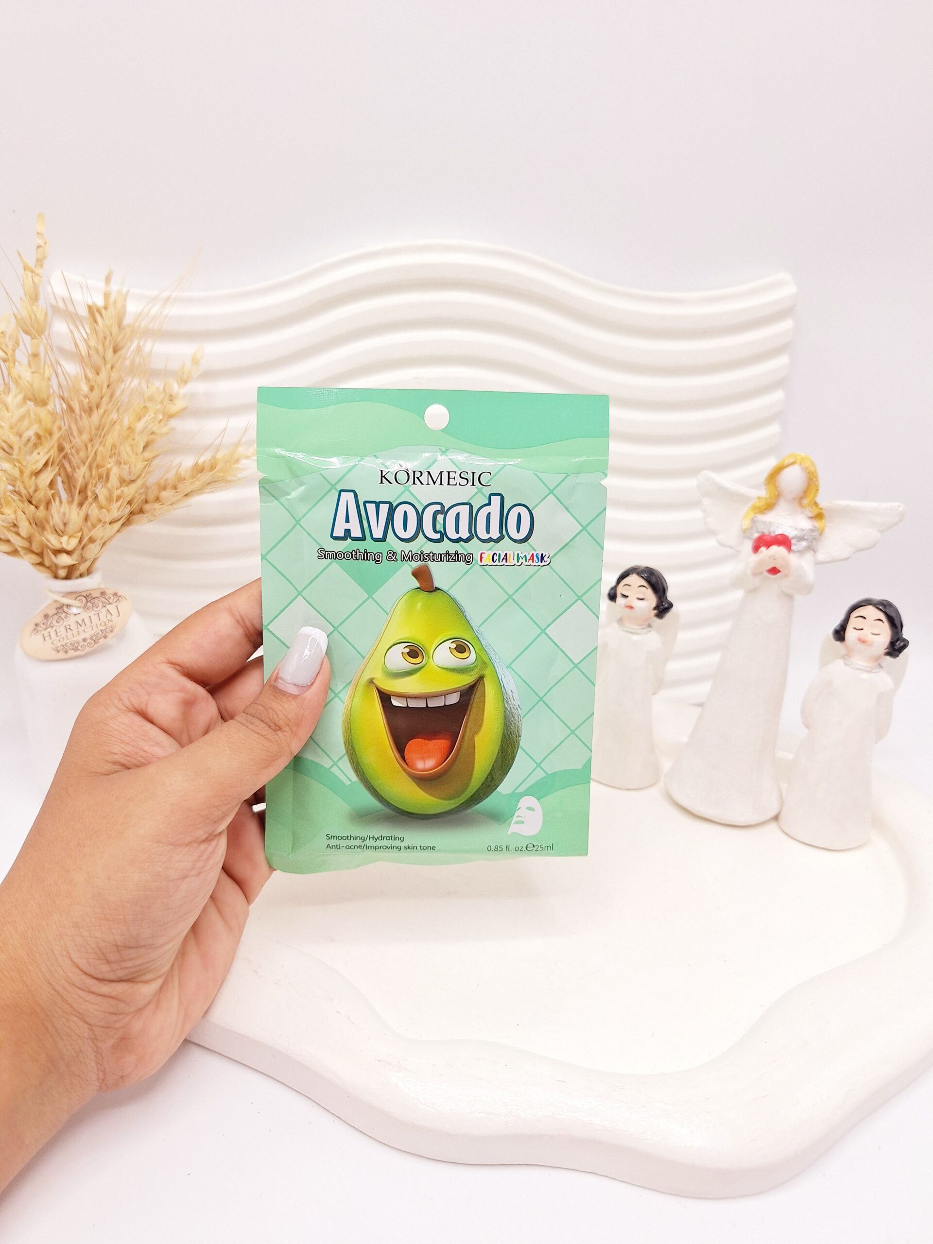 ماسک ورقه ای بی نظیر آووکادو KORMESIC کد 3739