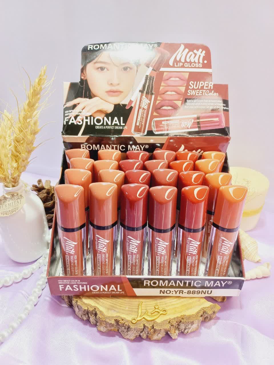 پک 6 تایی رژ لب مایع پر طرفدار رومانتیک می ROMANTIC MAY کد 889NU