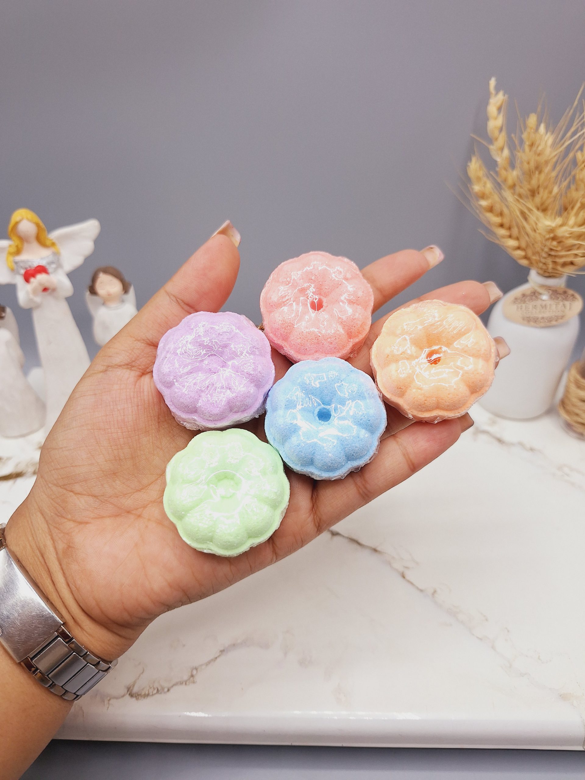 کوکتل پدیکور طرح گل پنبه ساده 20 گرم