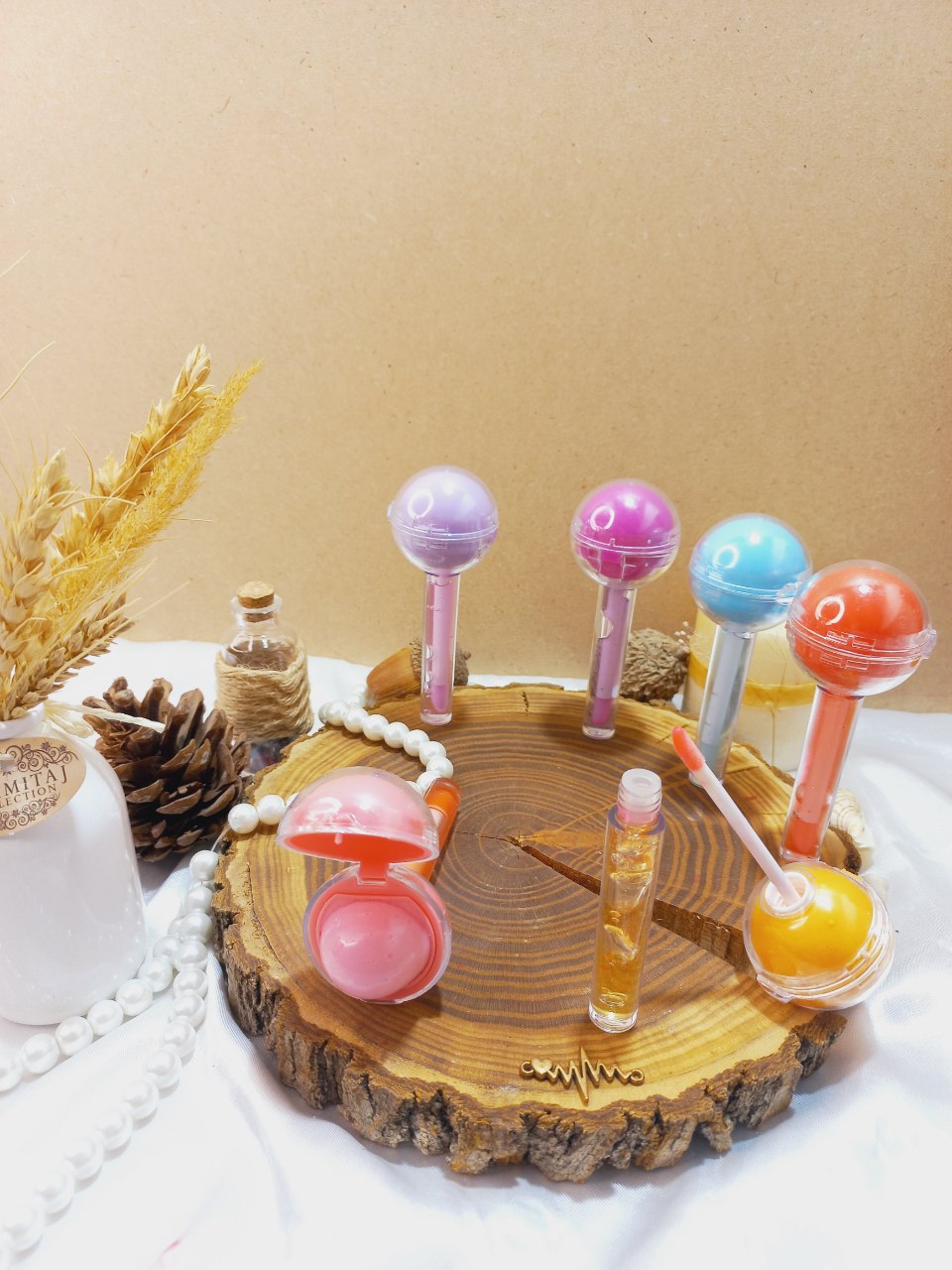 برق لب و بالم لب آبنباتی لیپ گلاس CRSO کد 8303