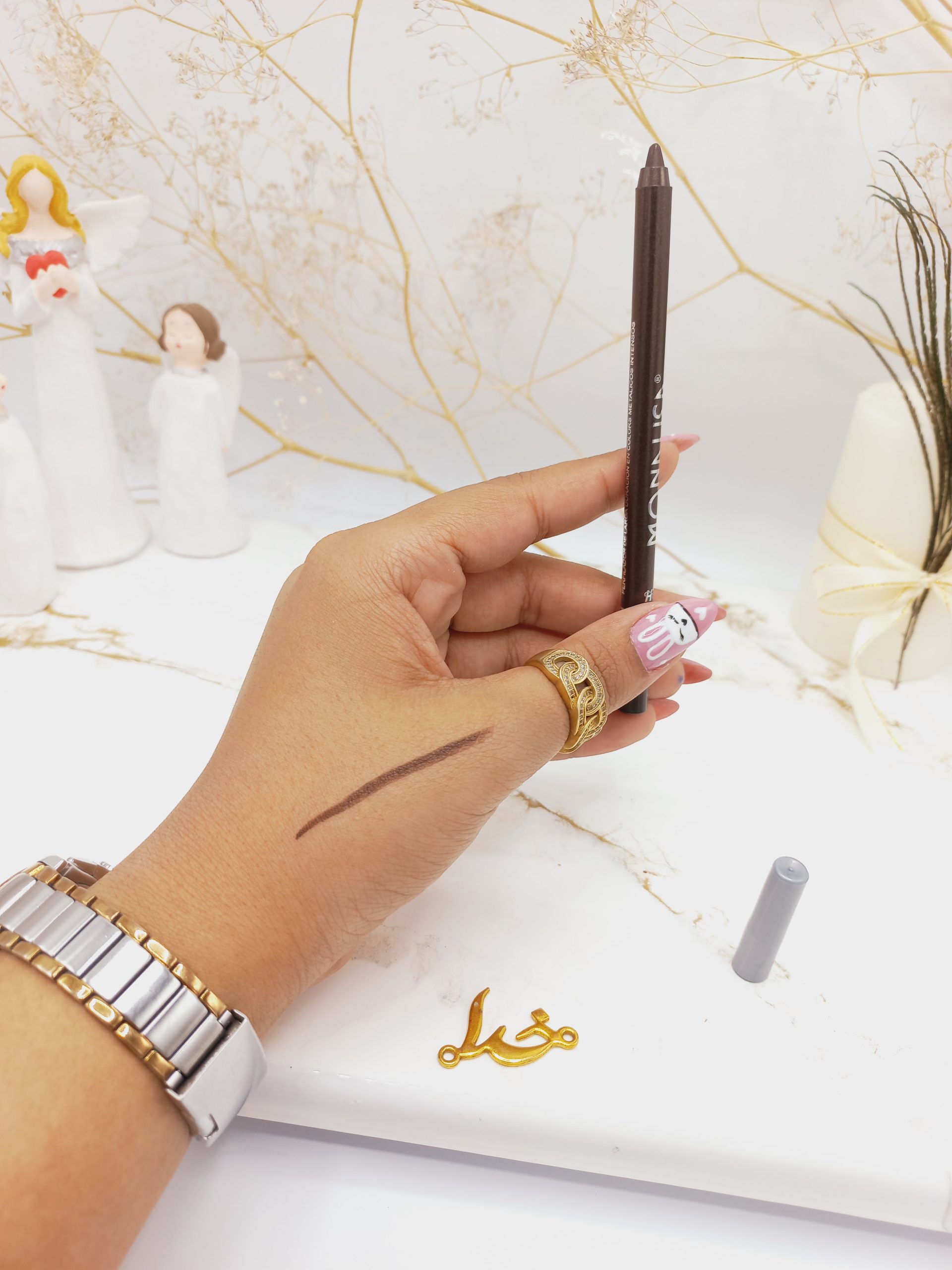 مداد چشم چرب مونالیزا رنگ قهوه ای سوخته Monalisa کد 004