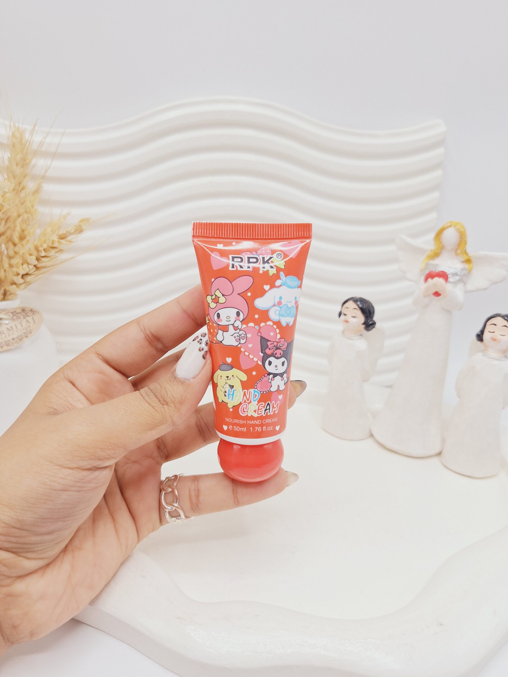 کرم دست کرومی قرمز  برند RPK کد 1283