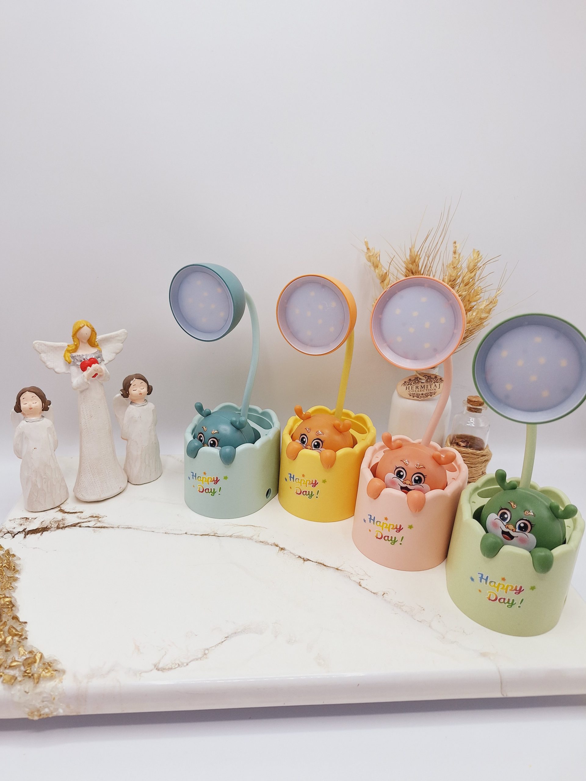 چراغ مطالعه عروسکی شارژی دارای مداد تراش کد 218