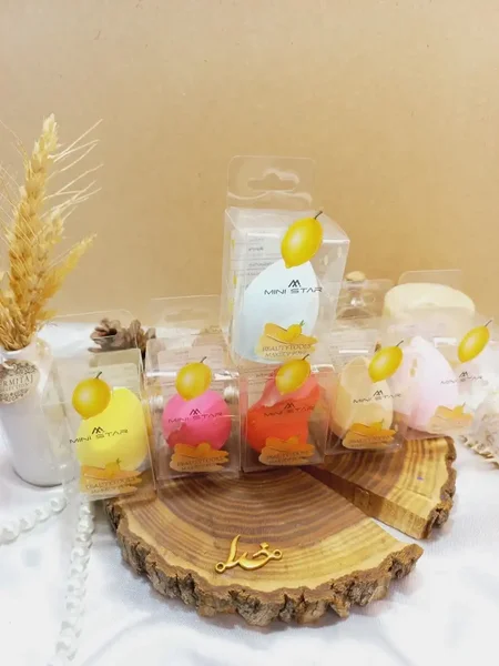 پد آرایشی تخم مرغی با کیفیت طرح لیمو مینی استار MINI STAR