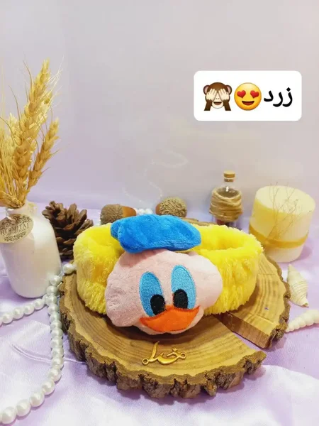 هدبند حوله ای دخترانه مدل جوجه اردک با کیفیت