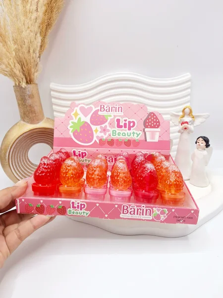 برق لب توت فرنگی طرح گلدون Barin کد 1009