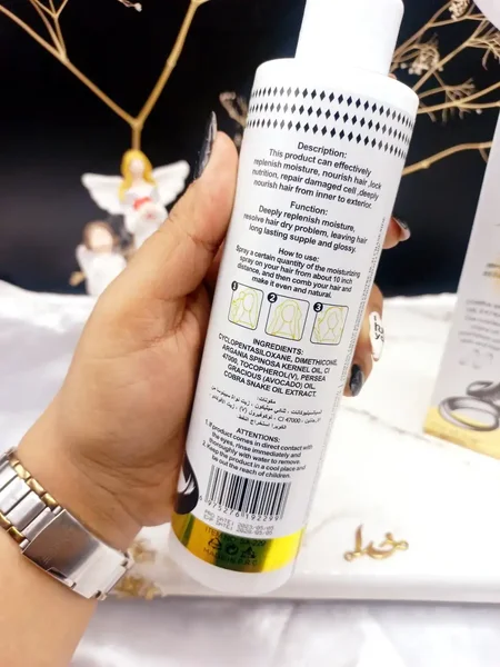 اسپری دوفاز مو با عصاره روغن مار برند SULTANA ROSE کد SA_229