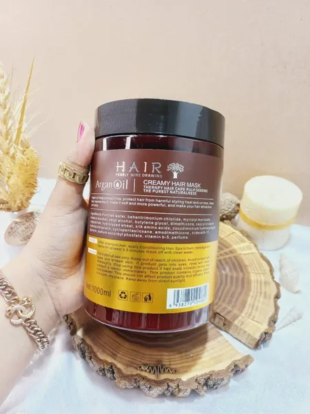 ماسک مو آرگان 98% بدون سولفات حجم 1000 میل هیر Argan Oil 1000 ml HAIR mask