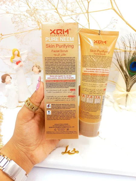  ژل اسکراب لایه بردار و روشن کننده 92 درصد صورت و بدن (برنج) XQM کد 2578