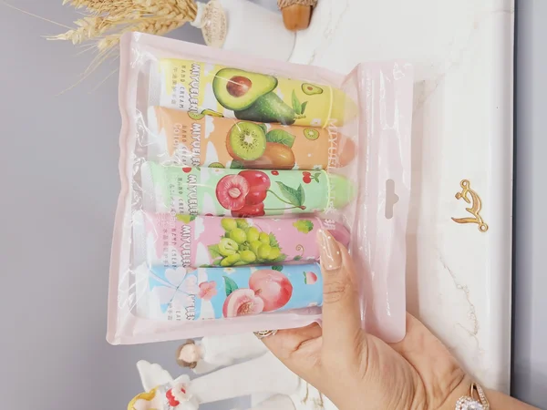 پک پنج عددی کرم دست مدل شکوفه طرح میوه های تابستونی برند MIYUELENI کد 7869