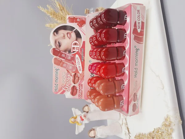 پک 6 تایی رژ مایع خوش رنگ برند Hold morning کد NO:HL5561