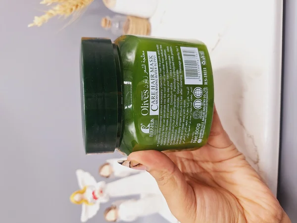 ماسک مو کاسه ای زیتون تقویتی برند olives وزن 500 گرم کد RS-18111