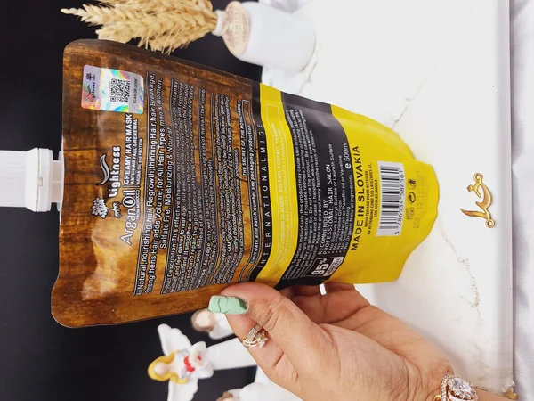 ماسک مو ساندیسی  آرگان تغذیه کننده مراکشی ساخت اسلواکی  لایتنس 500 میل 95% ARGAN OIL کد 6561 اصلی و اورجینال