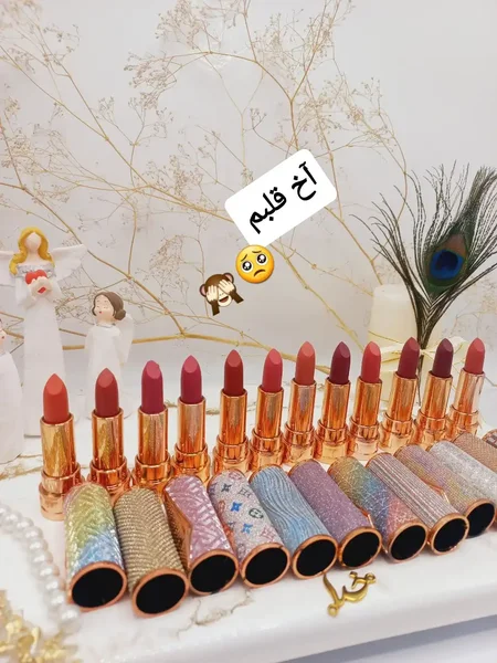 پک 6 تایی رژ لب بینظیر مات گلیتری فلورمار Flomror کد 8047