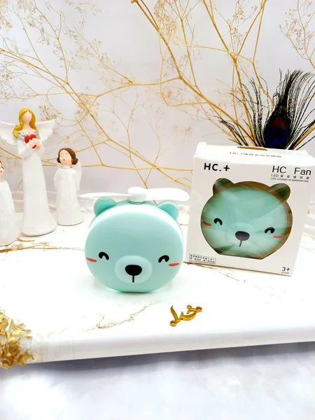 آینه چراغ دار با پنکه شارژی با کیفیت