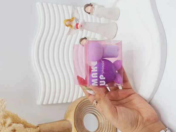 پک 2 عددی پد اشکی استند دار و پد قارچی MAKE UP SP SPONGE کد 5706