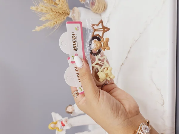 ست 2 تایی کش مو و پنس ستاره ای تکی طرح خرس و ستاره نود