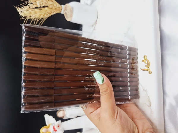 پک 12 تایی مداد ابرو فرچه دار اصلی