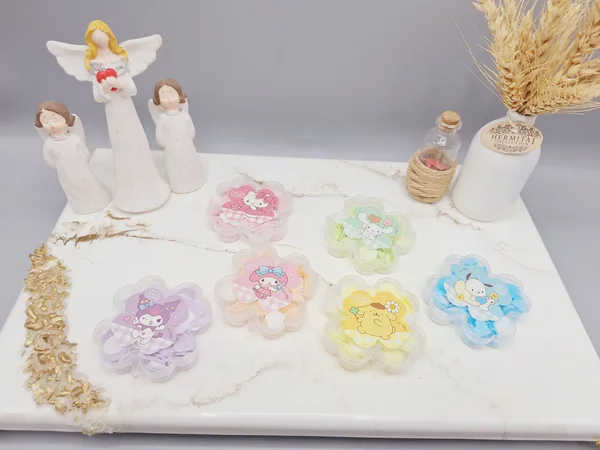 صابون کاغذی کرومی معطر مسافرتی کد 0293 (مدل باکس گل)