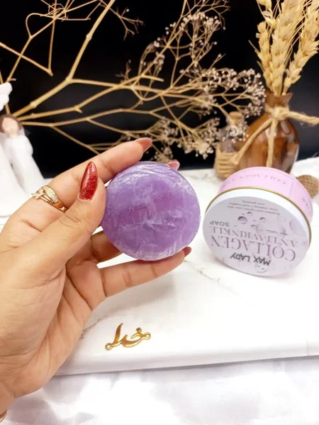 صابون کلاژن قوطی فلزی برند مکس لیدی MAX LADY کد 14018