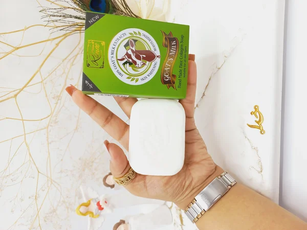 صابون کلاژن ساز 100 درصد عصاره شیر بز کوهی و روشن کننده پوست رنه Ranee کد 1692