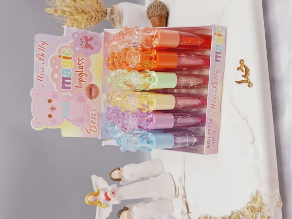 لیپ گلاس شاین دار طرح خرس بانمک برند miss batty کد L77132