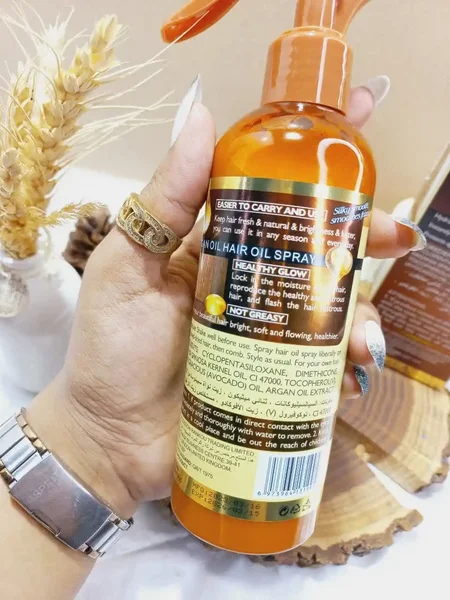 اسپری دو فاز مدل روغن آرگان Argan oil حجم 250 میل برند راکو RAKO اصلی کد RK1048