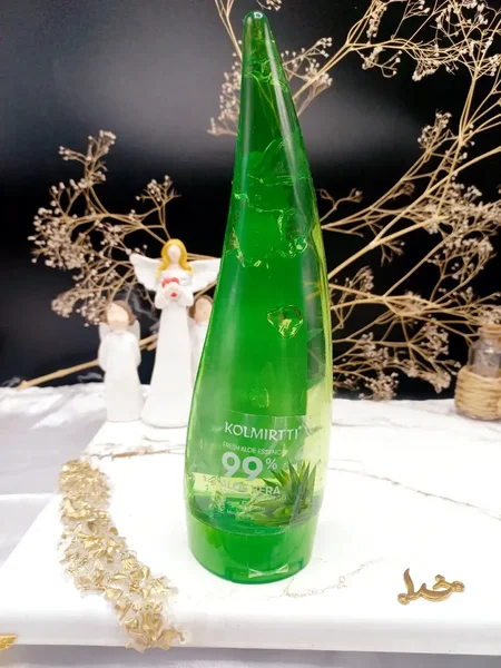 ژل آلوئه ورا شاخکی آبرسان پوست 99درصد برند KOLMIRTTI کد 0591