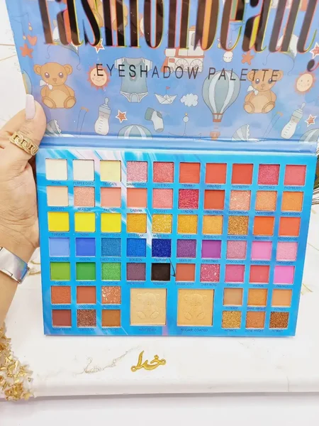 پالت سایه چشم ۶۴ رنگ برند فشیون بیوتی fashion beauty کد YC389