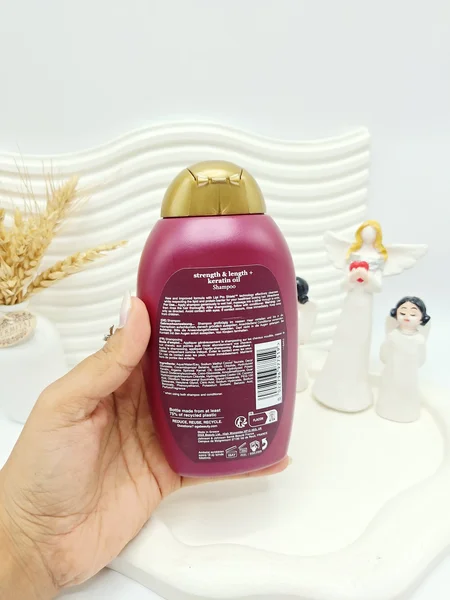 شامپو کراتینه و تقویت کننده او جی ایکس مدل Keratin Oil حجم 385 میل اورجینال 100 درصد اصل یونان