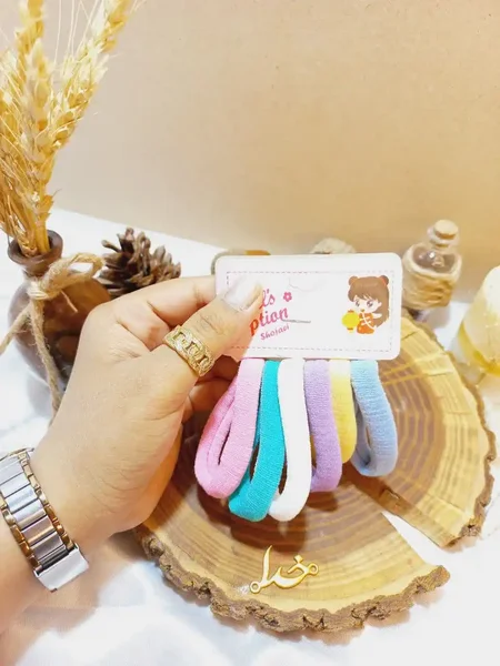 کش مو زنانه رنگی بسته 6 عددی گرلز پتیان GIRLS PTIAN